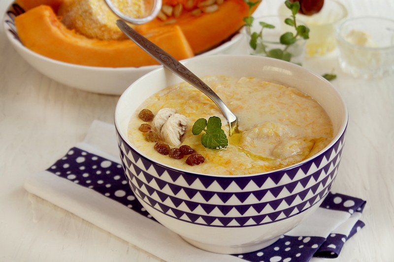 Creamy_corn_grits_with_butternut_squash_and_bananas