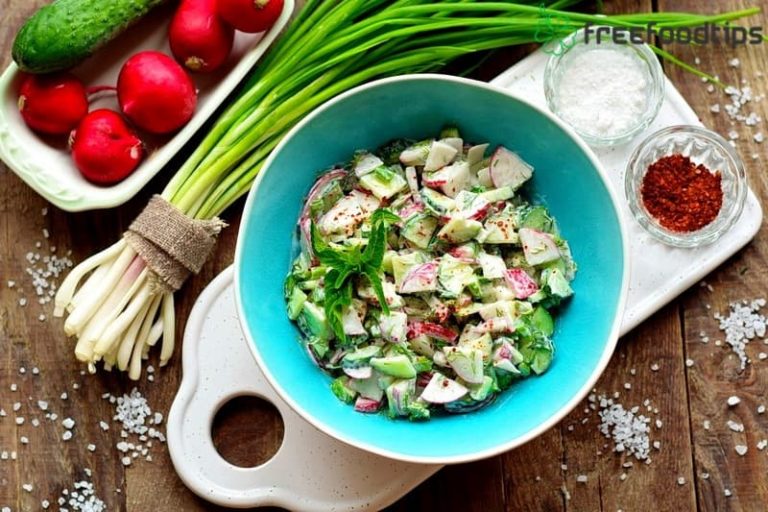 Creamy Radish Salad with Cucumber