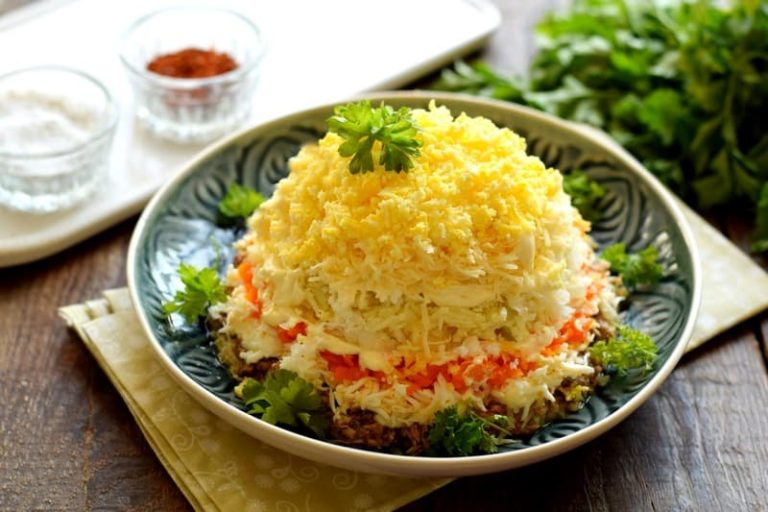 Layered tuna salad recipe