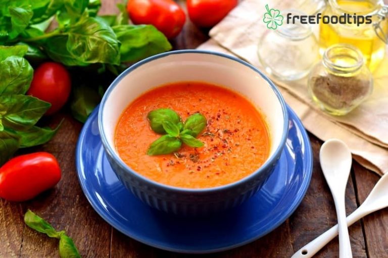 Homemade Soup with Fresh Tomatoes