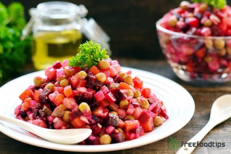 Russian Beet Salad with Pickles