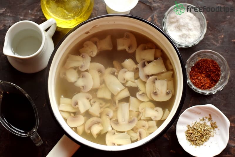 Step_1 How to marinate mushrooms in soy sauce