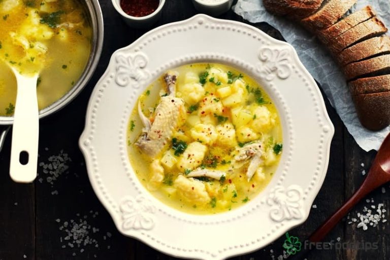 Chicken soup with dumplings recipe