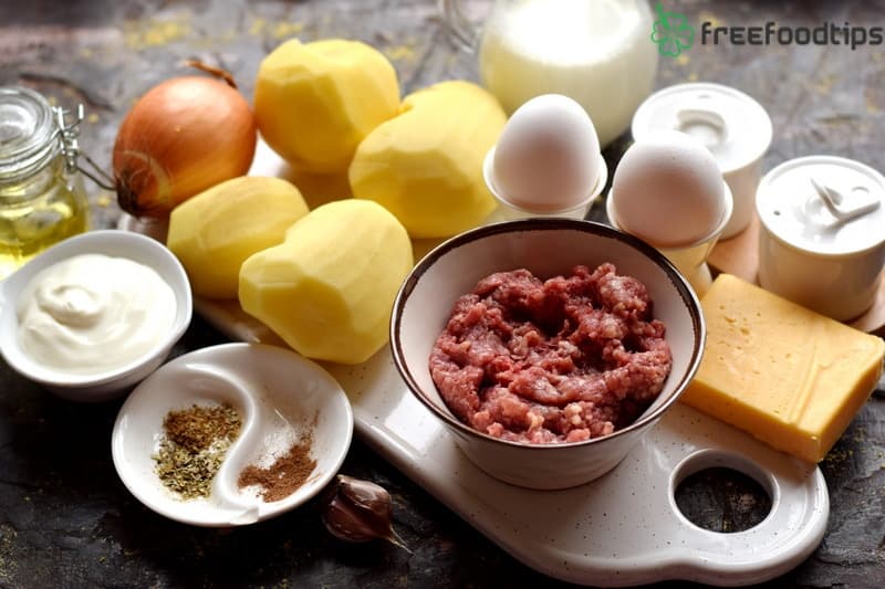 Mashed Potato Pie Ingredients