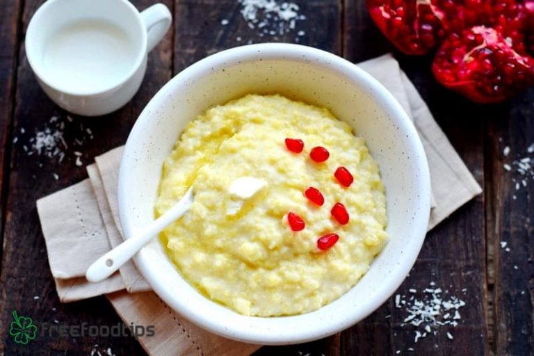 Millet porridge with milk