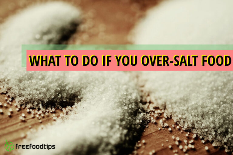 How to remove excess salt from food