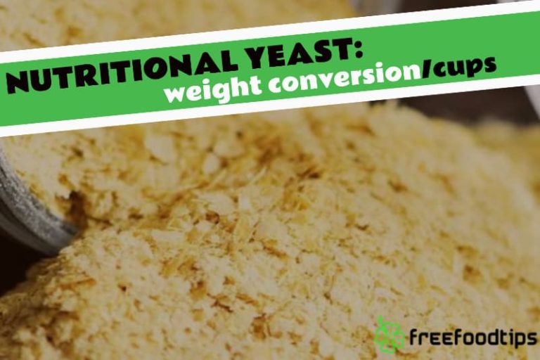 How much nutritional yeast is in a cup