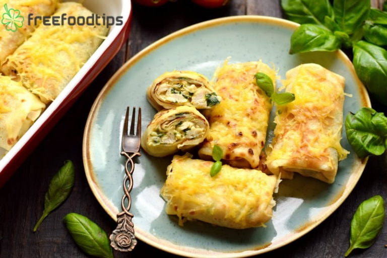 Spinach Chicken Crepes Recipe