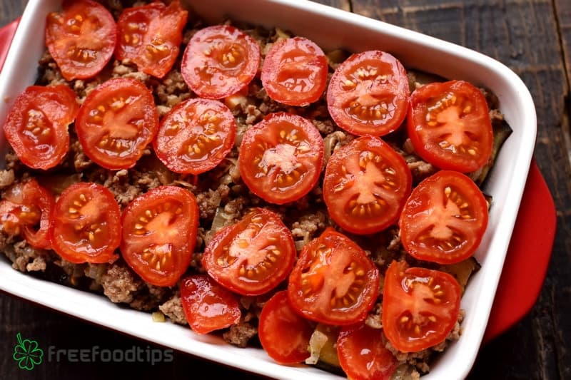 Layer out tomato slices