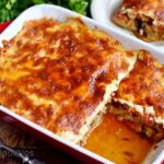 Moussaka beef eggplant casserole