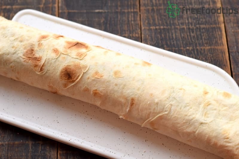Roll the flatbread Roll the flatbread